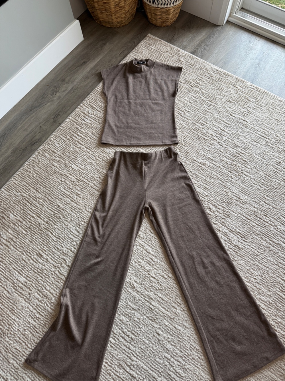 Mango brushed knit set